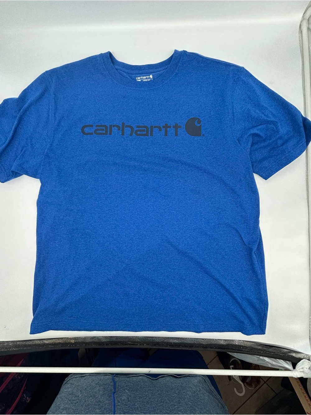 Carhartt Men's Blue Logo Short-Sleeve Tee XL